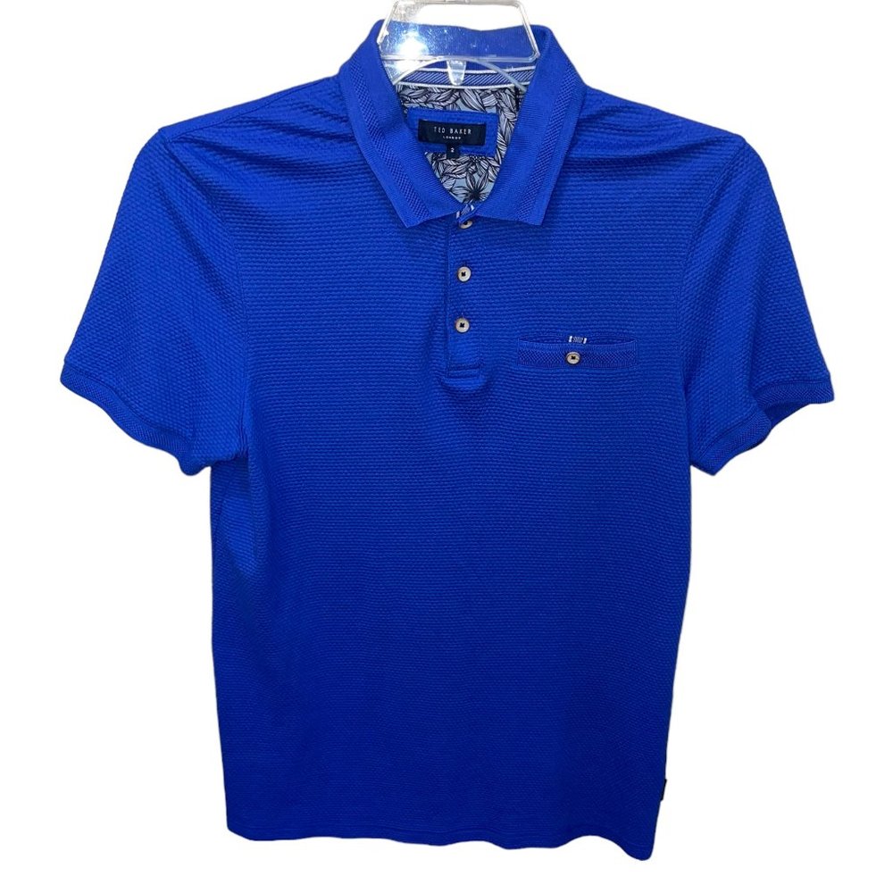 Men's Ted Baker London Royal Blue‎ Polo Shirt Size 2